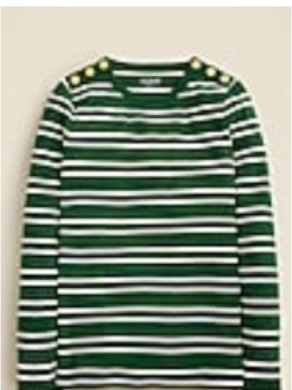 J Crew Perfect Fit Striped Long Sleeve Top